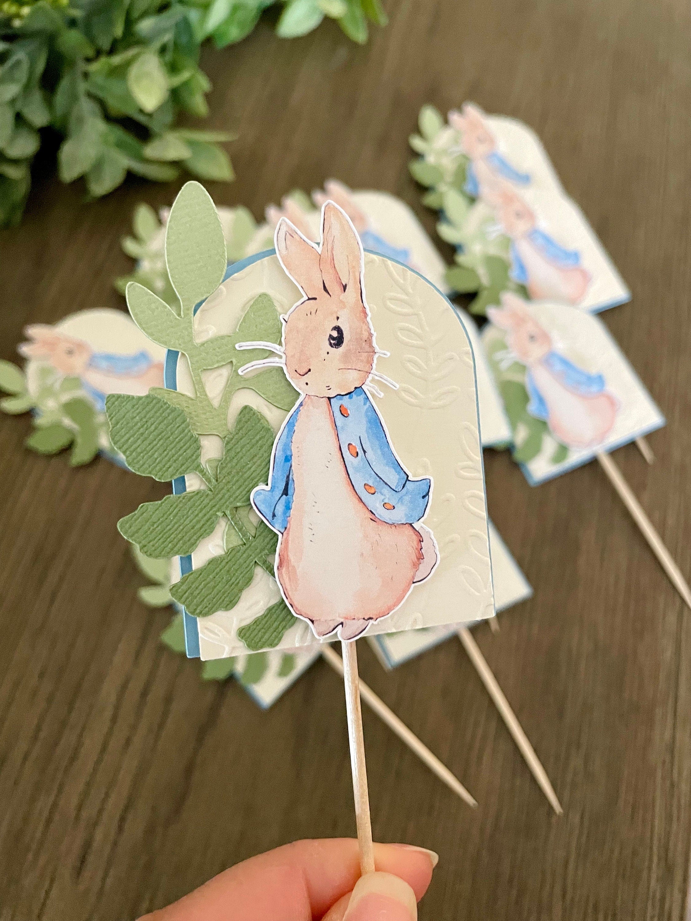 Peter Rabbit Cupcake Toppers | Cardstock Party Shop