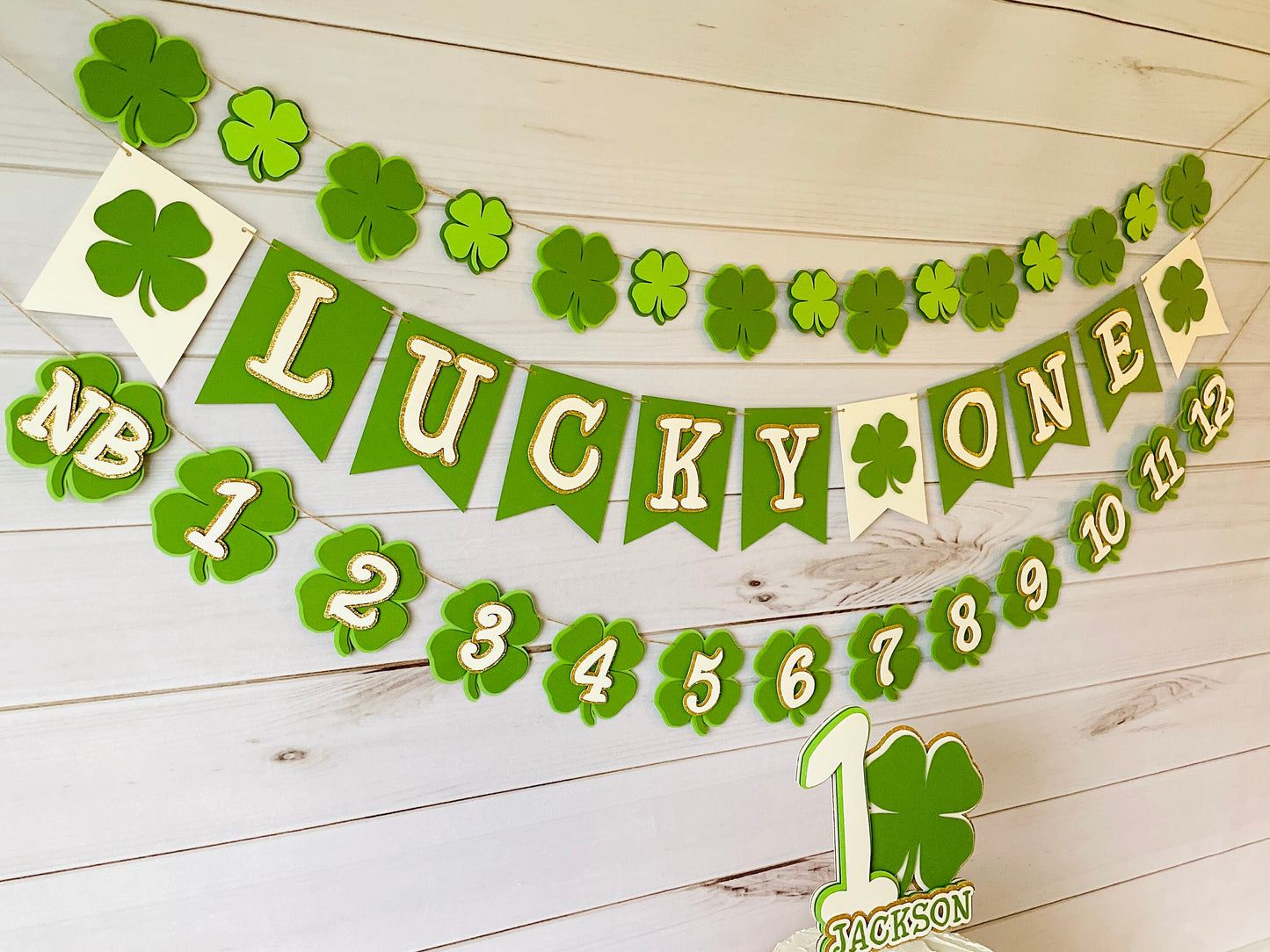 Shamrock Cupcake Toppers