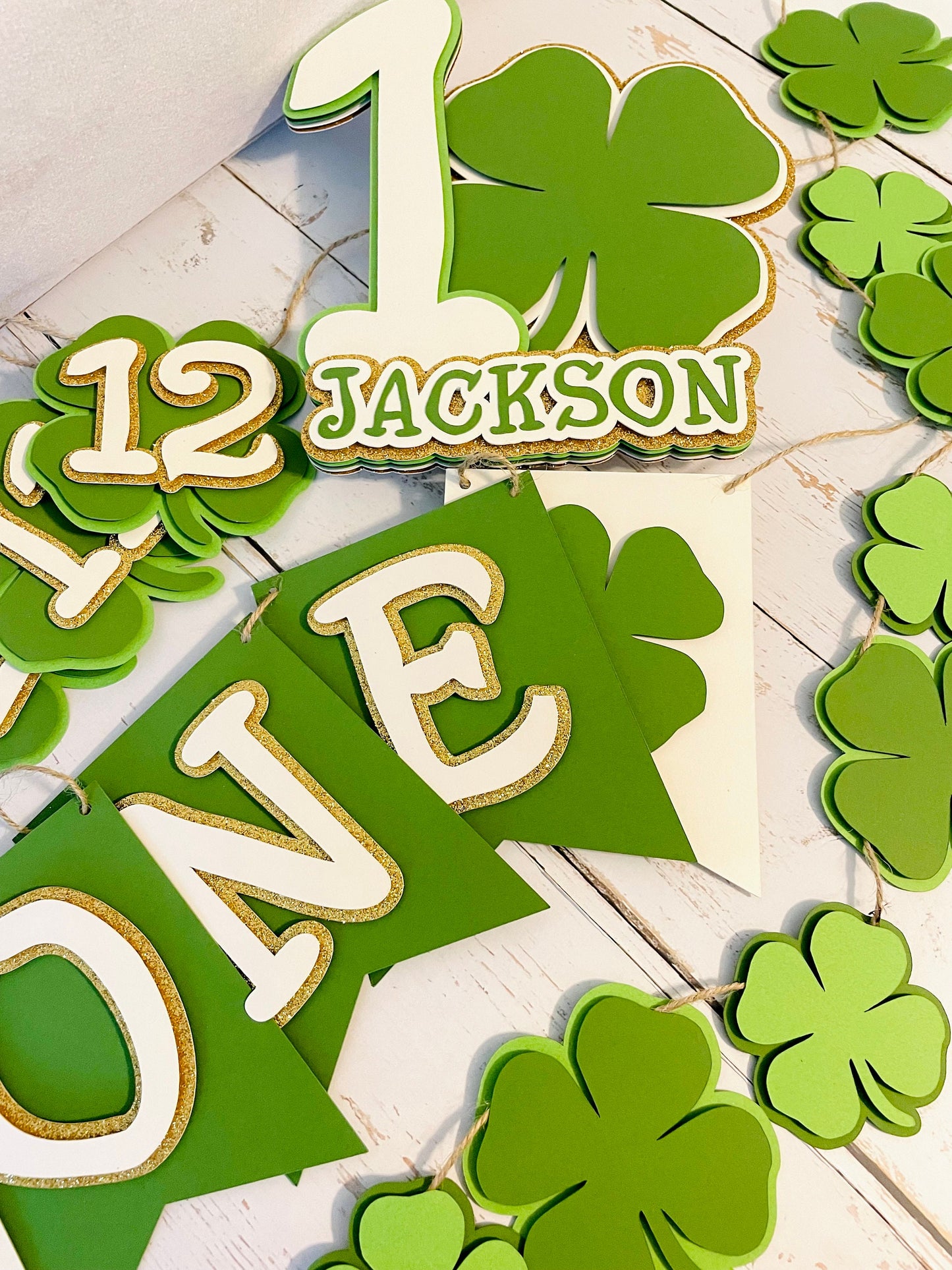 Shamrock Cupcake Toppers