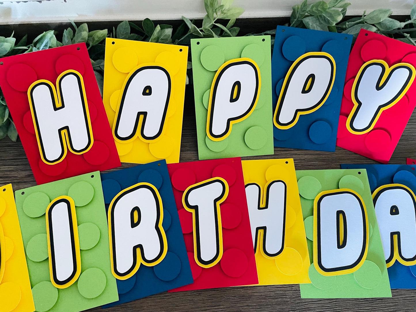 Building Block Birthday Banner
