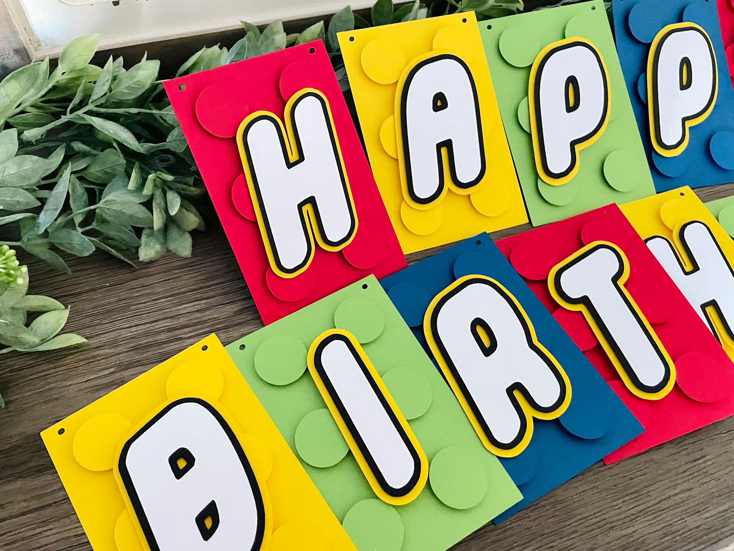 Building Block Birthday Banner