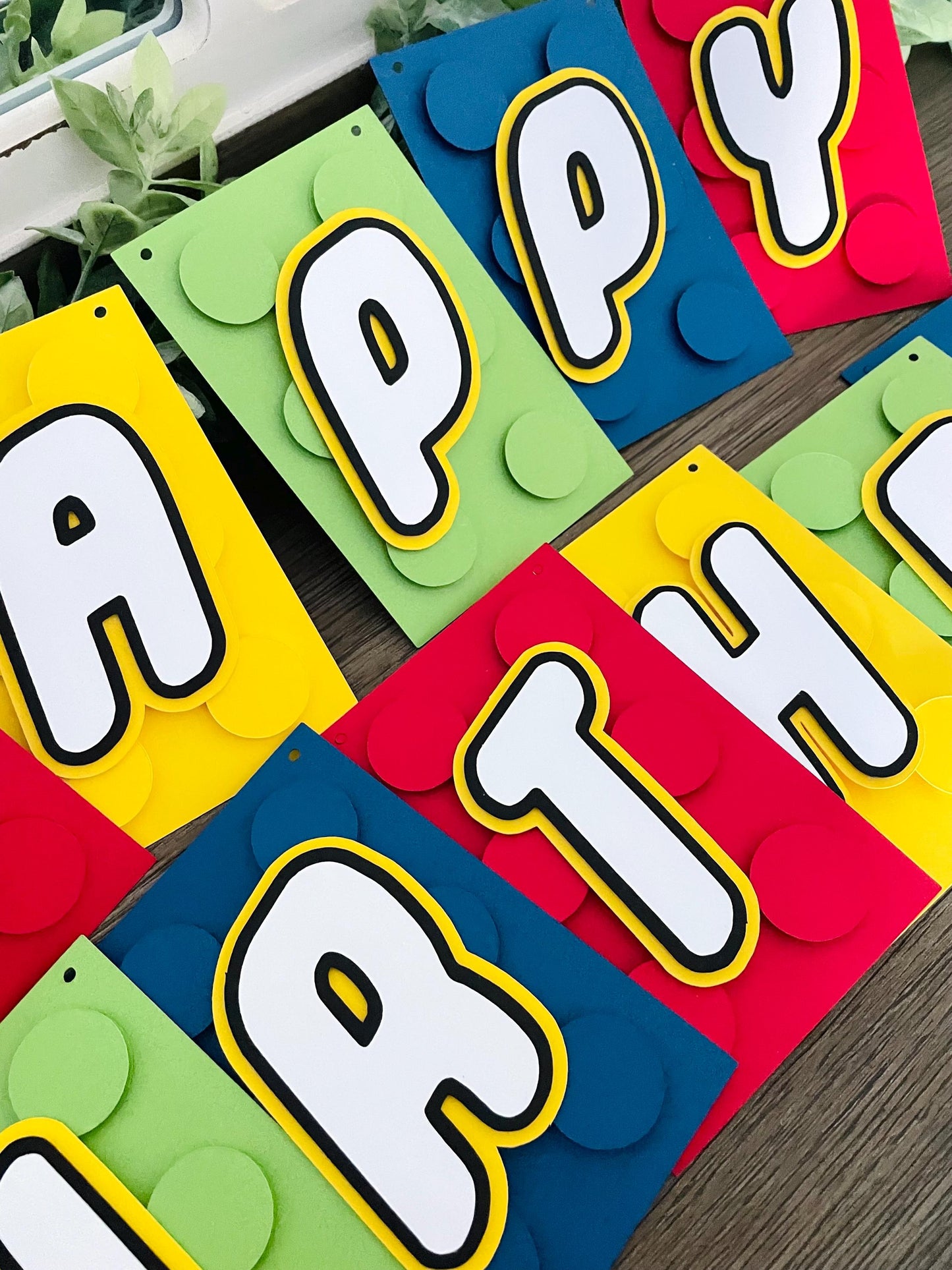 Building Block Birthday Banner