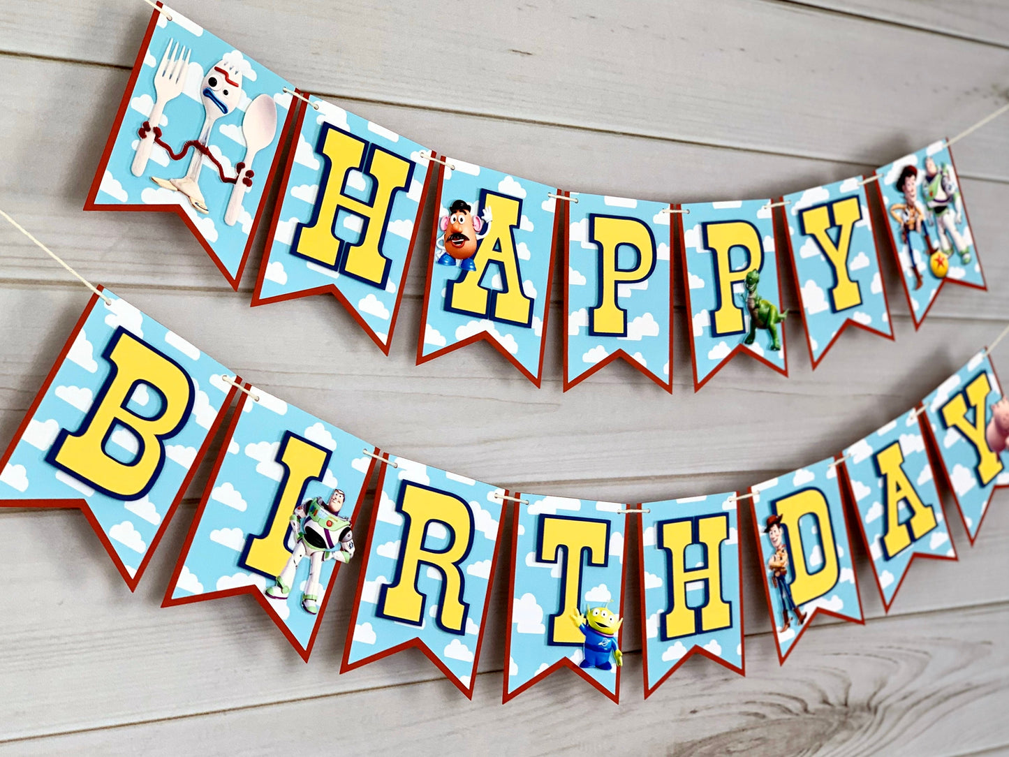 Toy Story Birthday Banner