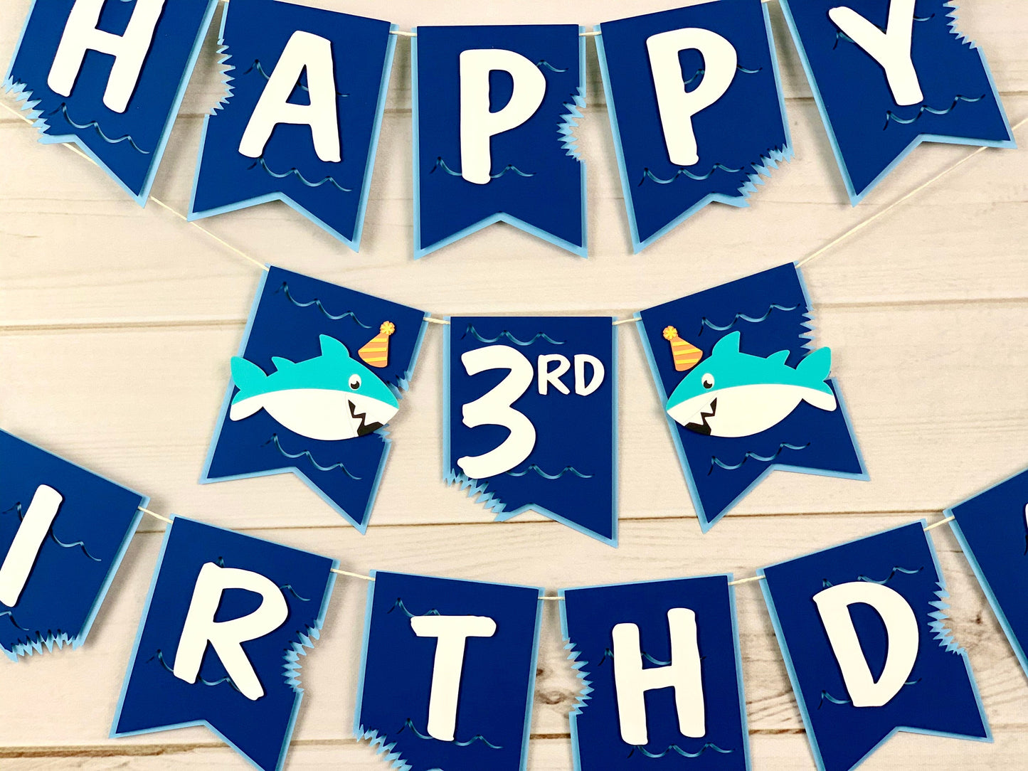 Shark Birthday Banner