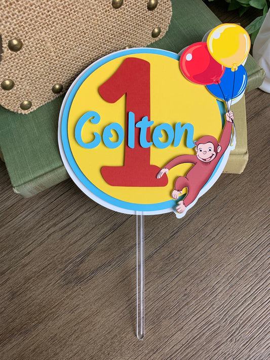 Curious George Cake Topper