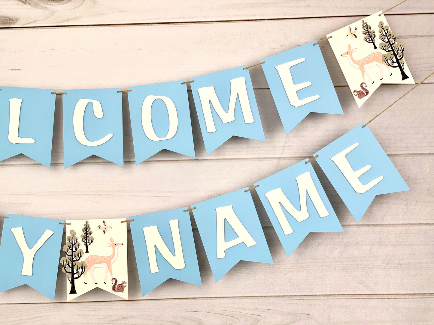 Woodland Baby Banner