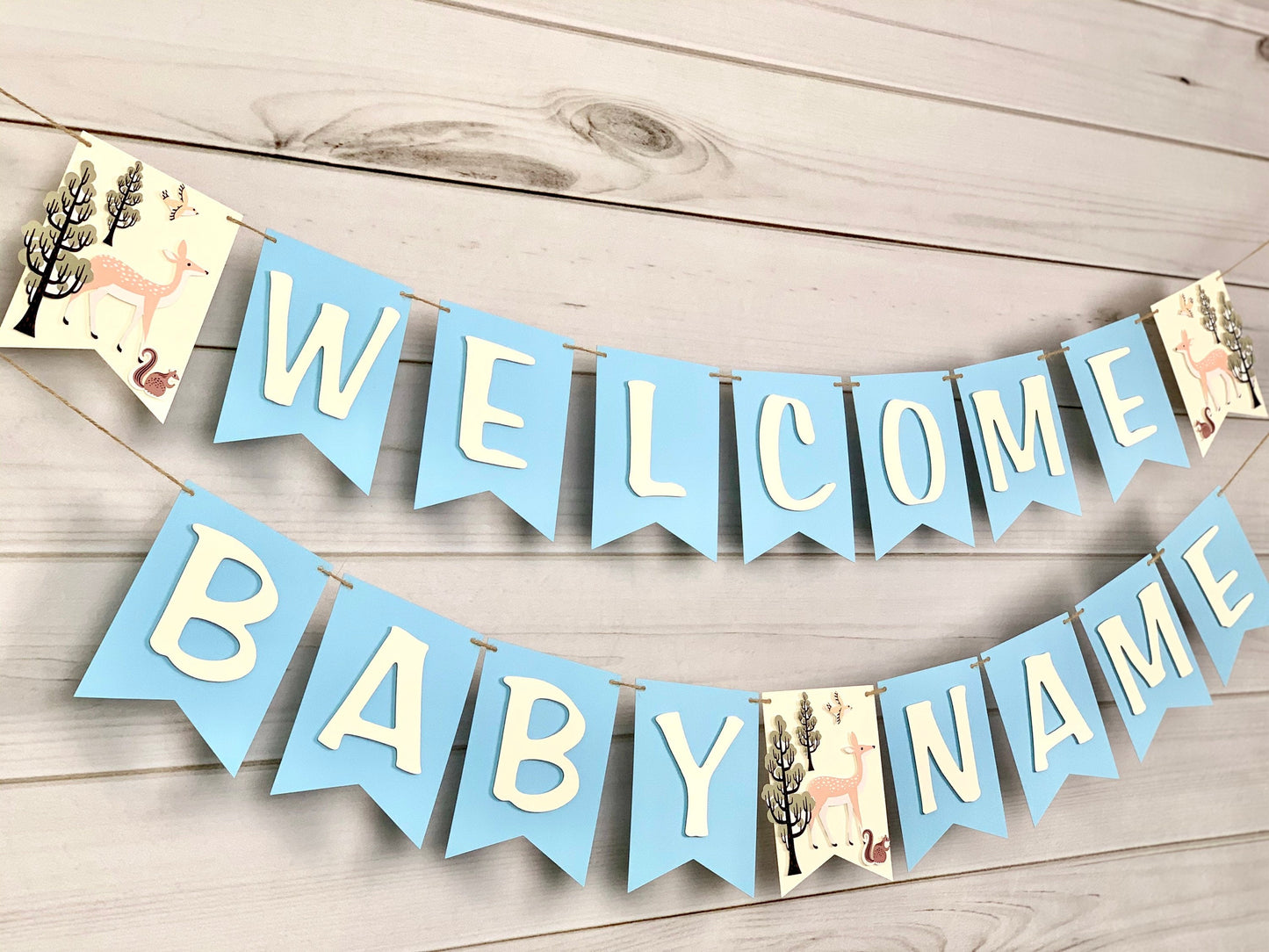 Woodland Baby Banner