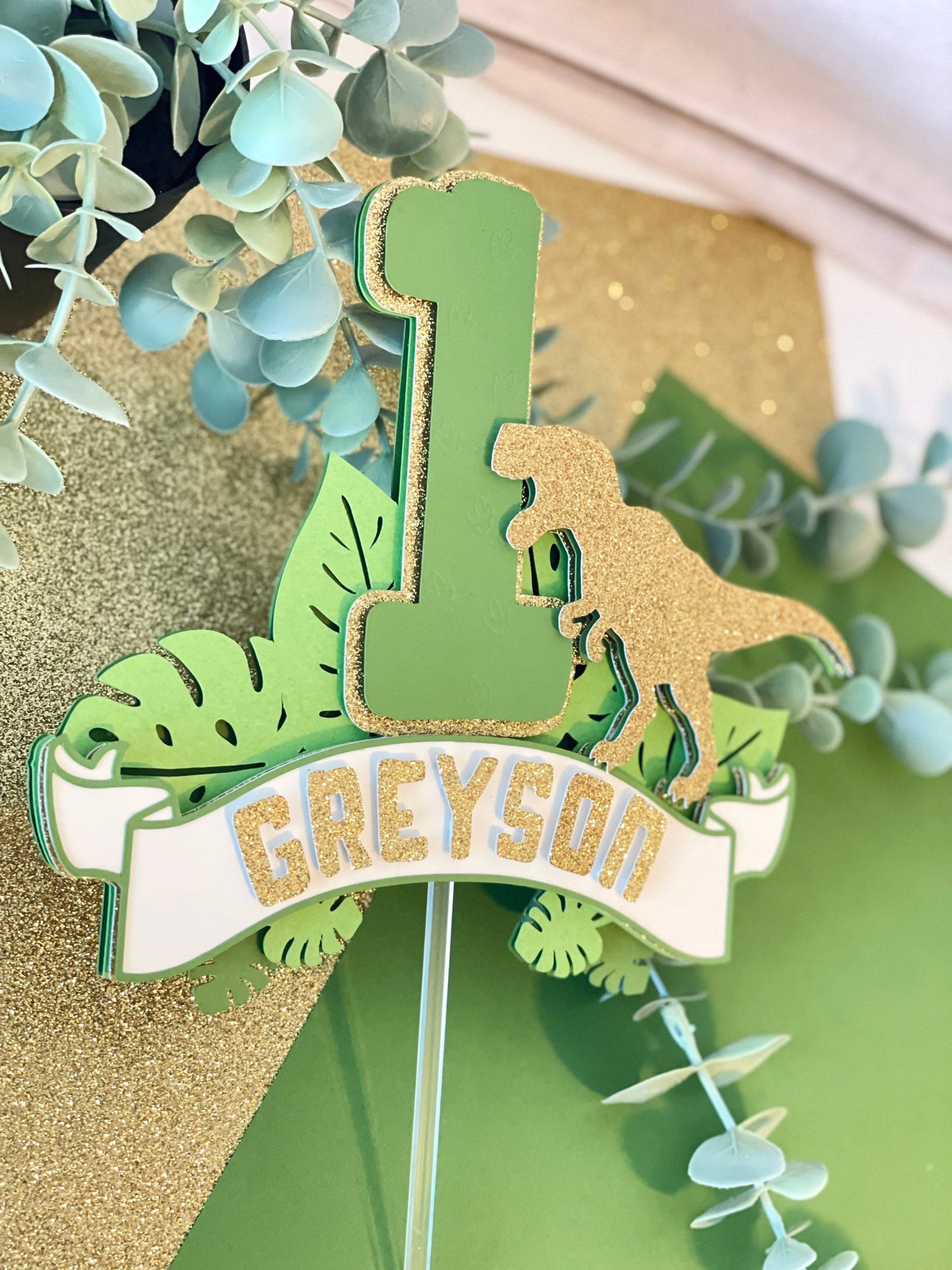 Dinosaur Cake Topper