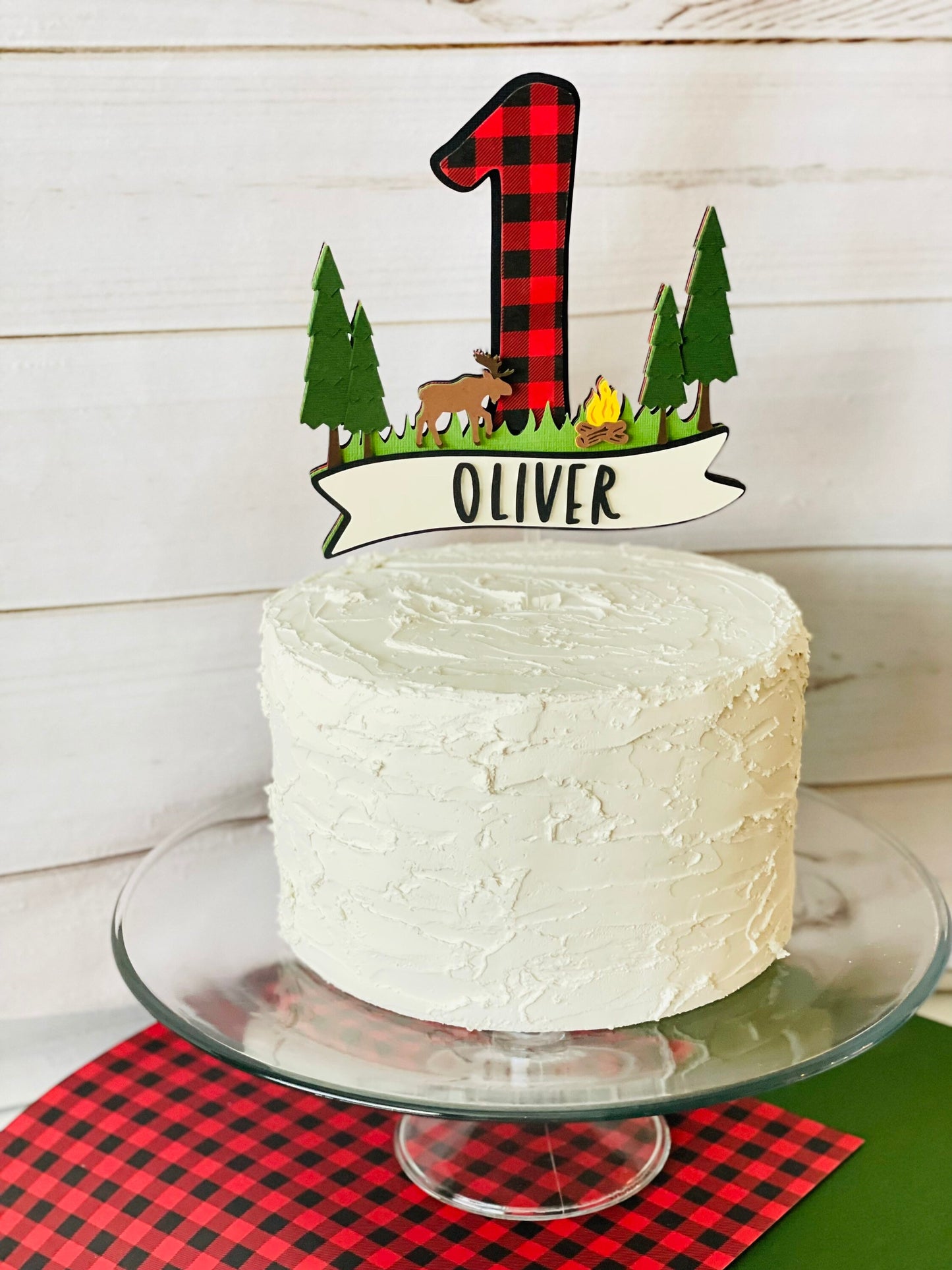 Lumberjack Cake Topper