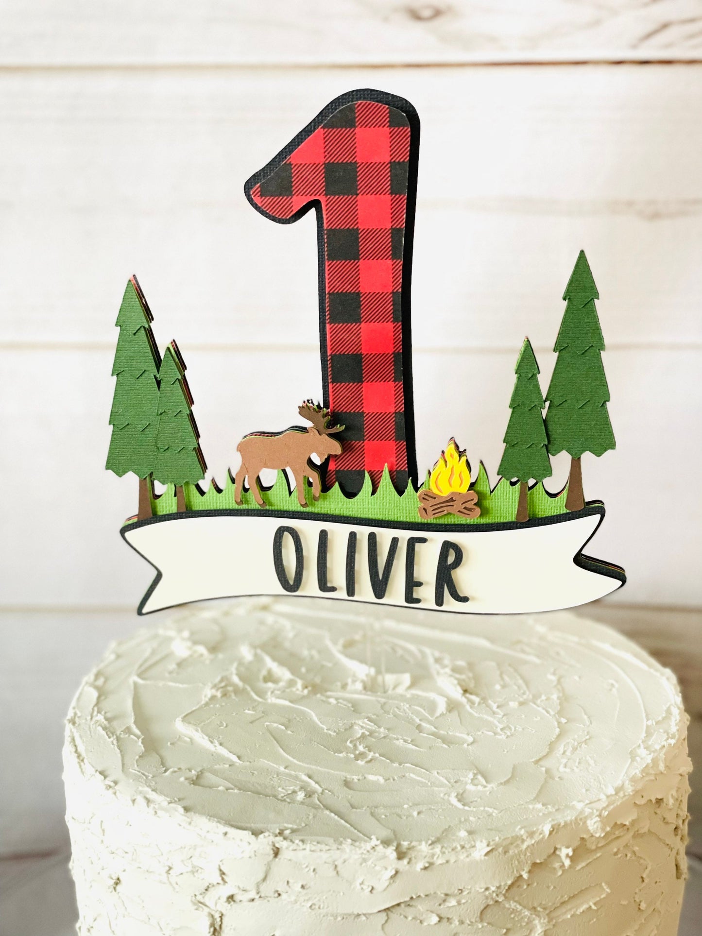 Lumberjack Cake Topper