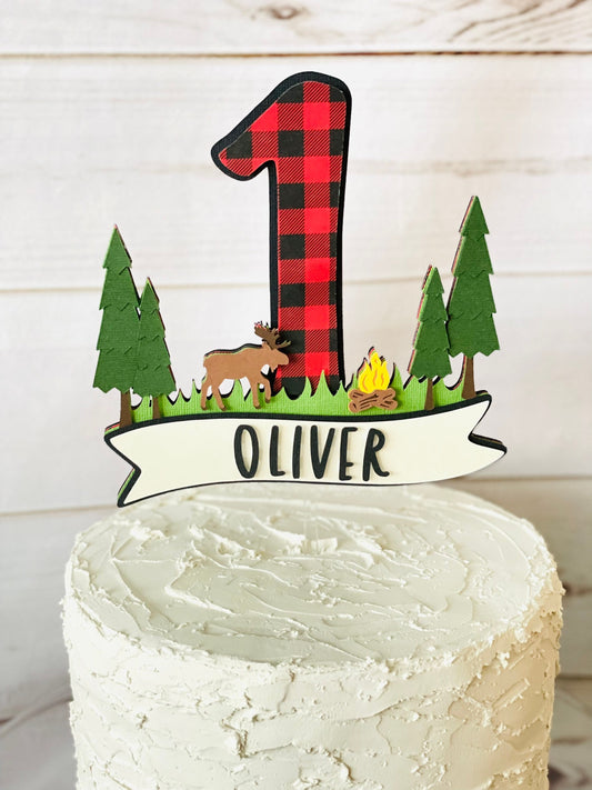 Lumberjack Cake Topper