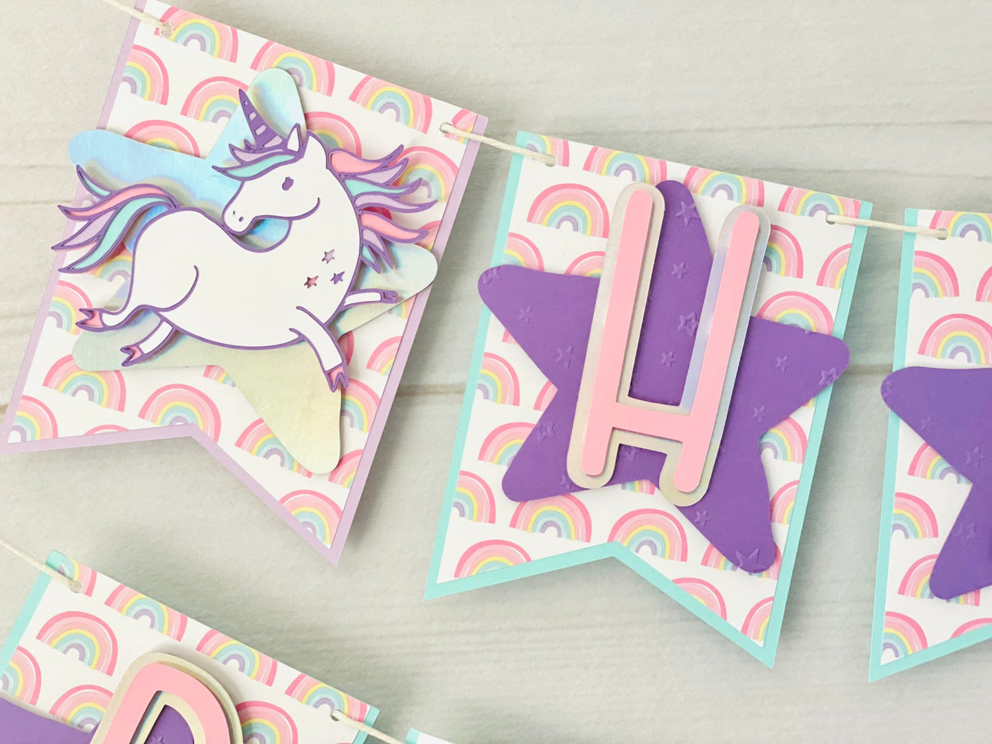 Rainbow Unicorn Banner