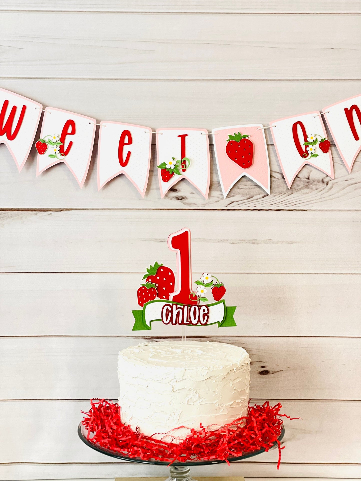 Strawberry Cake Topper