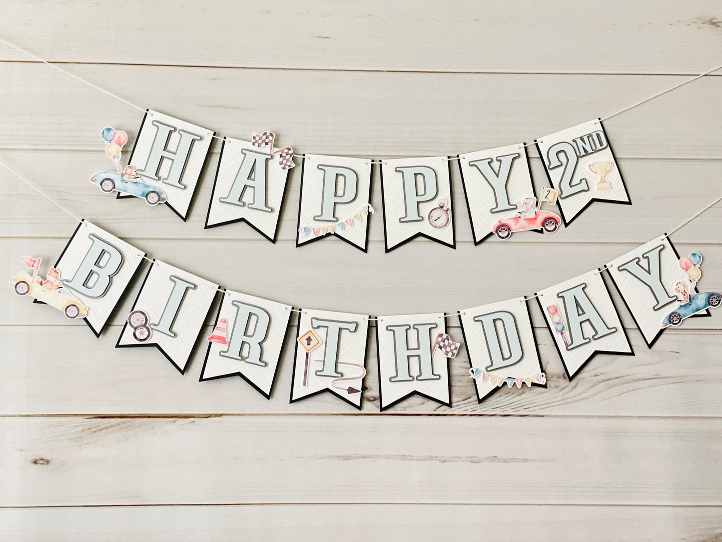 Race Car Birthday Banner