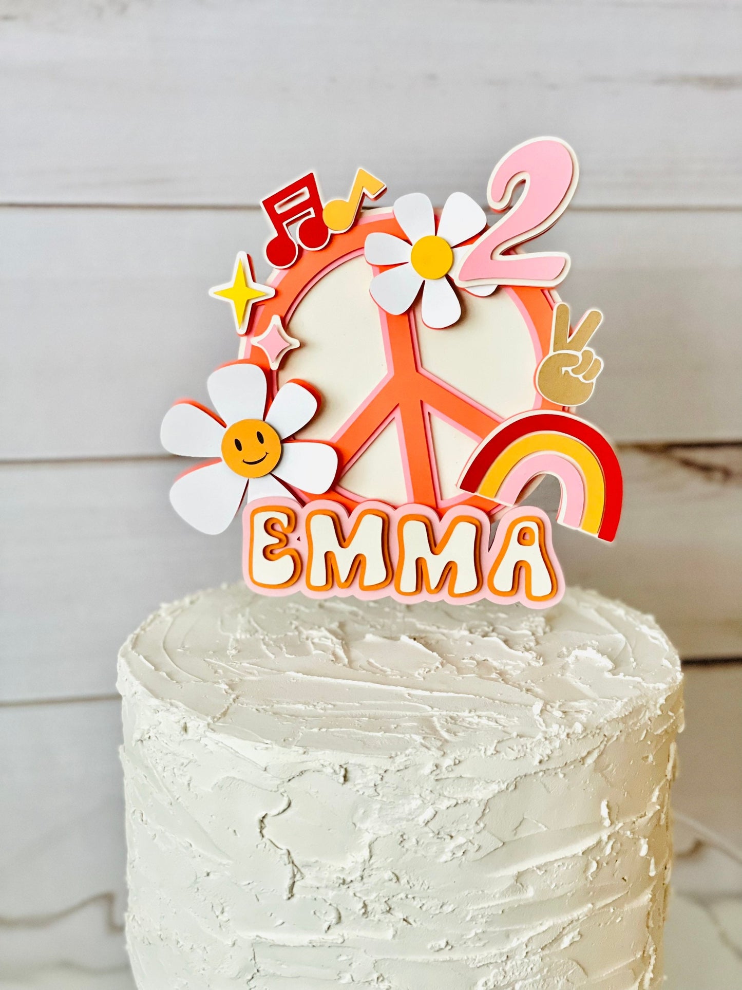 Groovy Cake Topper