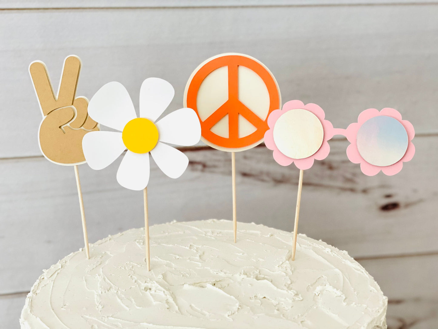 Groovy Cupcake Toppers