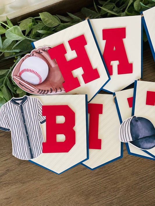 Baseball Birthday Banner