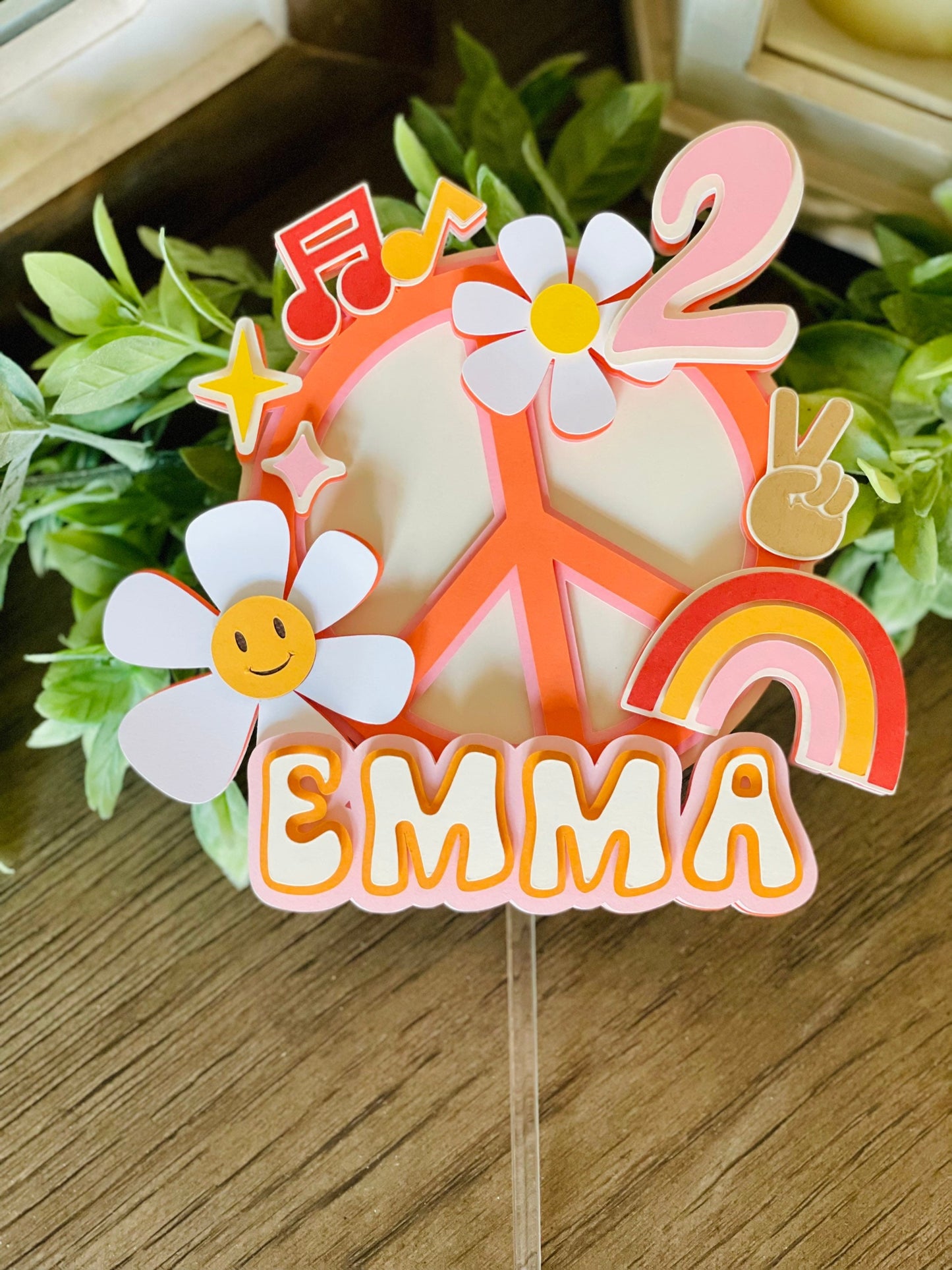 Groovy Cake Topper