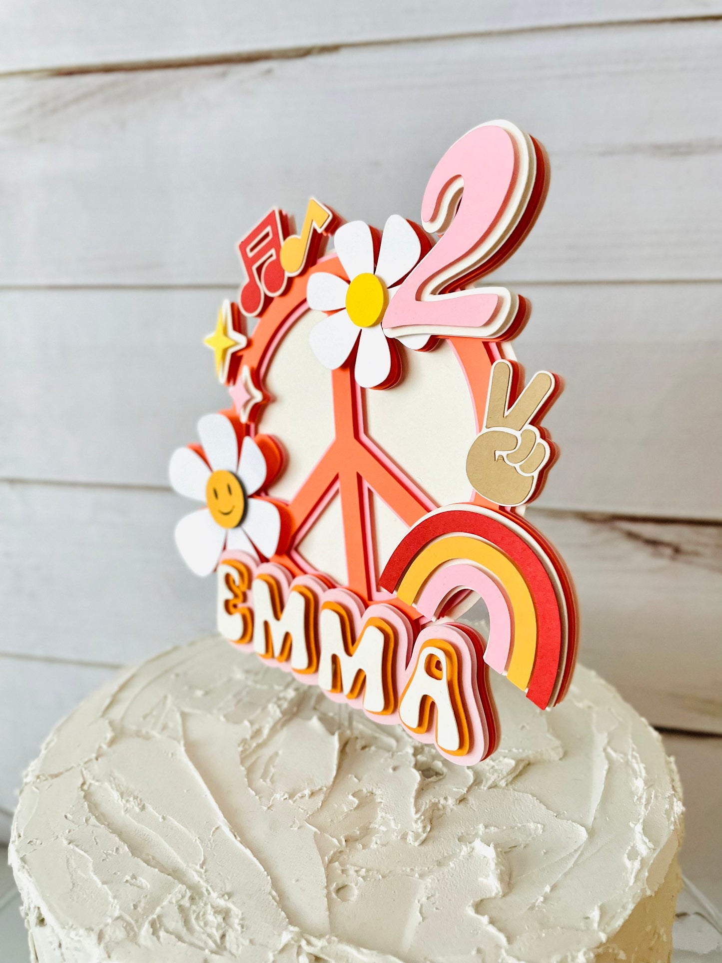 Groovy Cake Topper