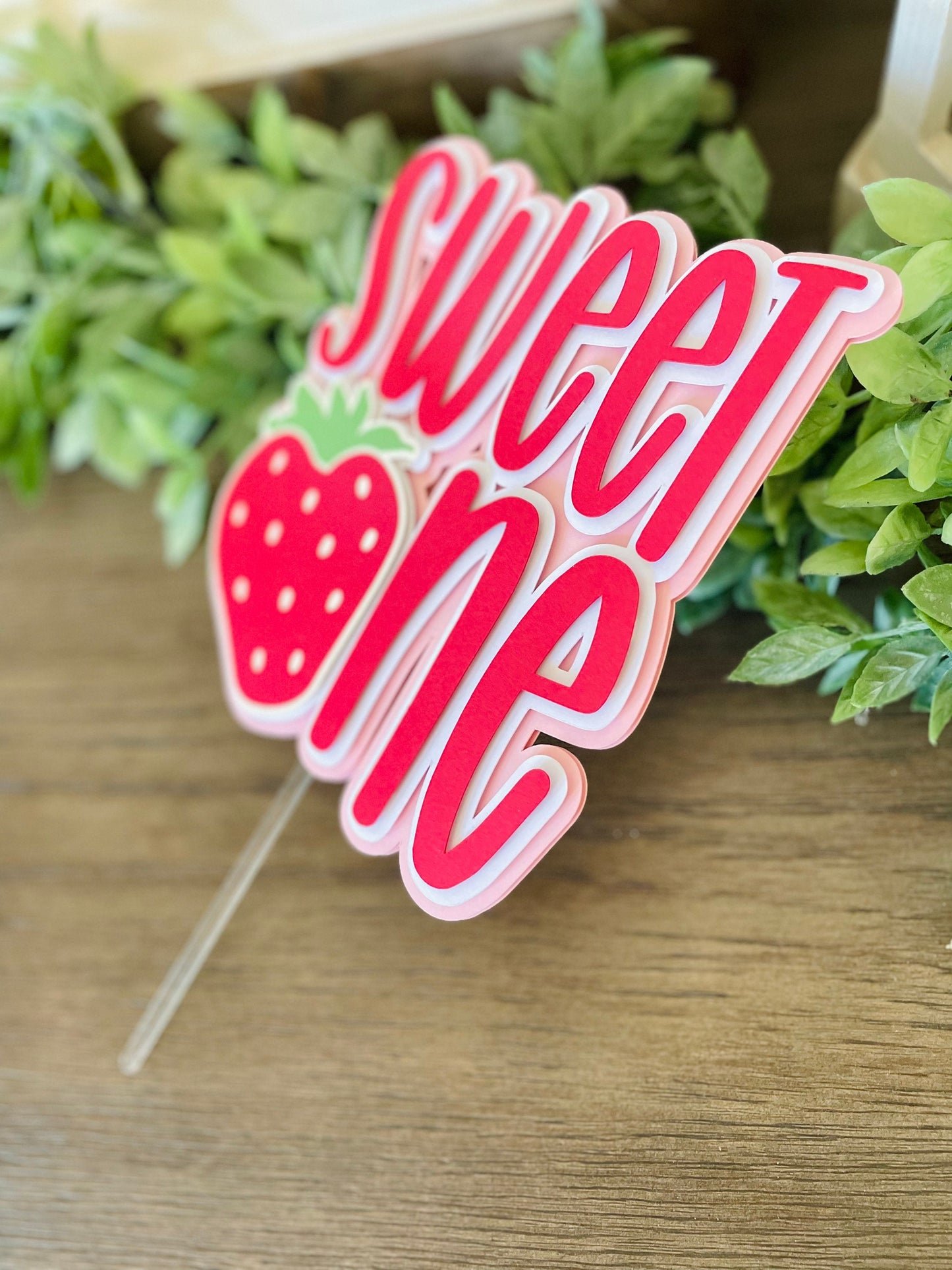 Strawberry Cake Topper