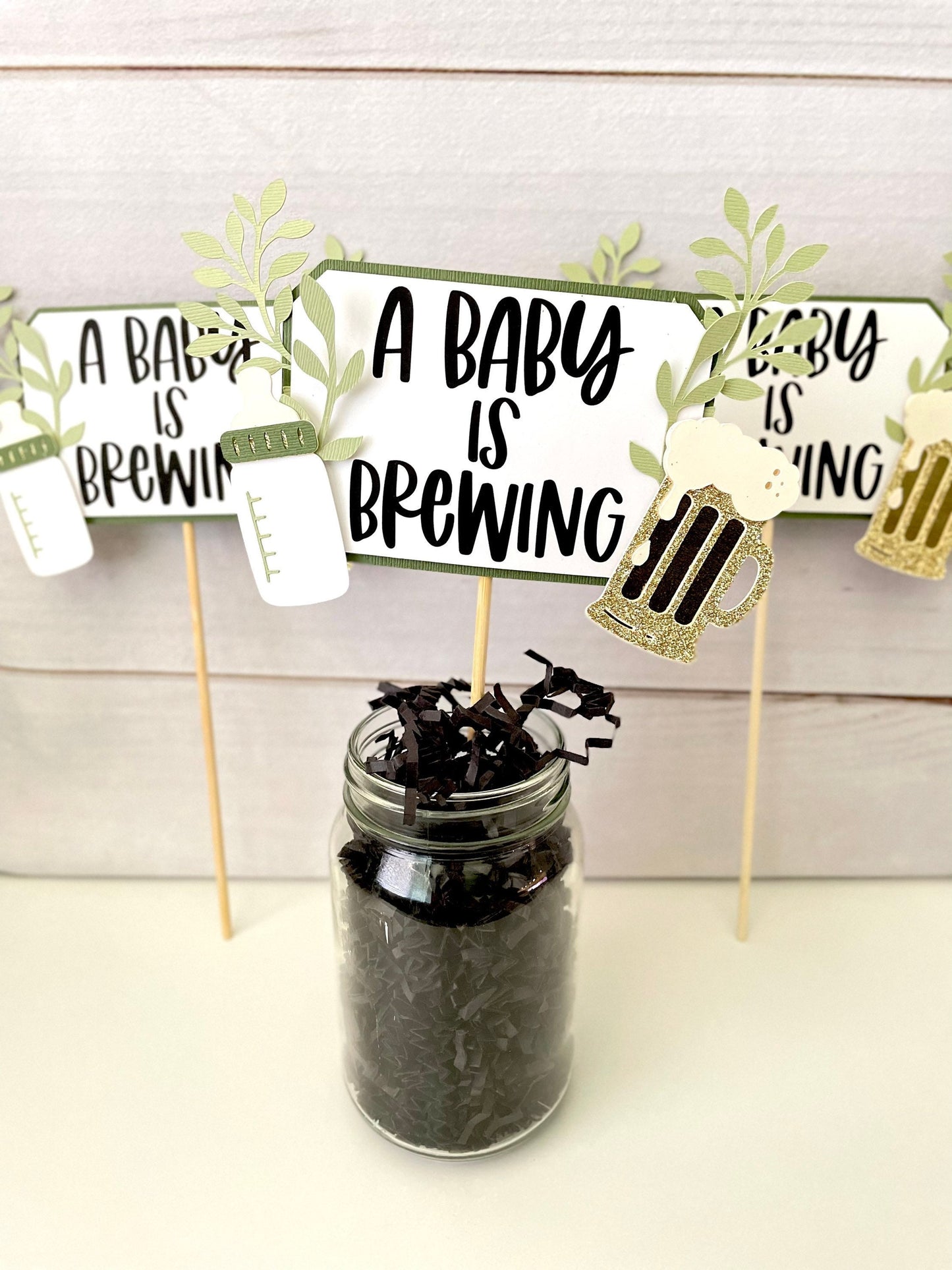 Baby is Brewing Centerpieces