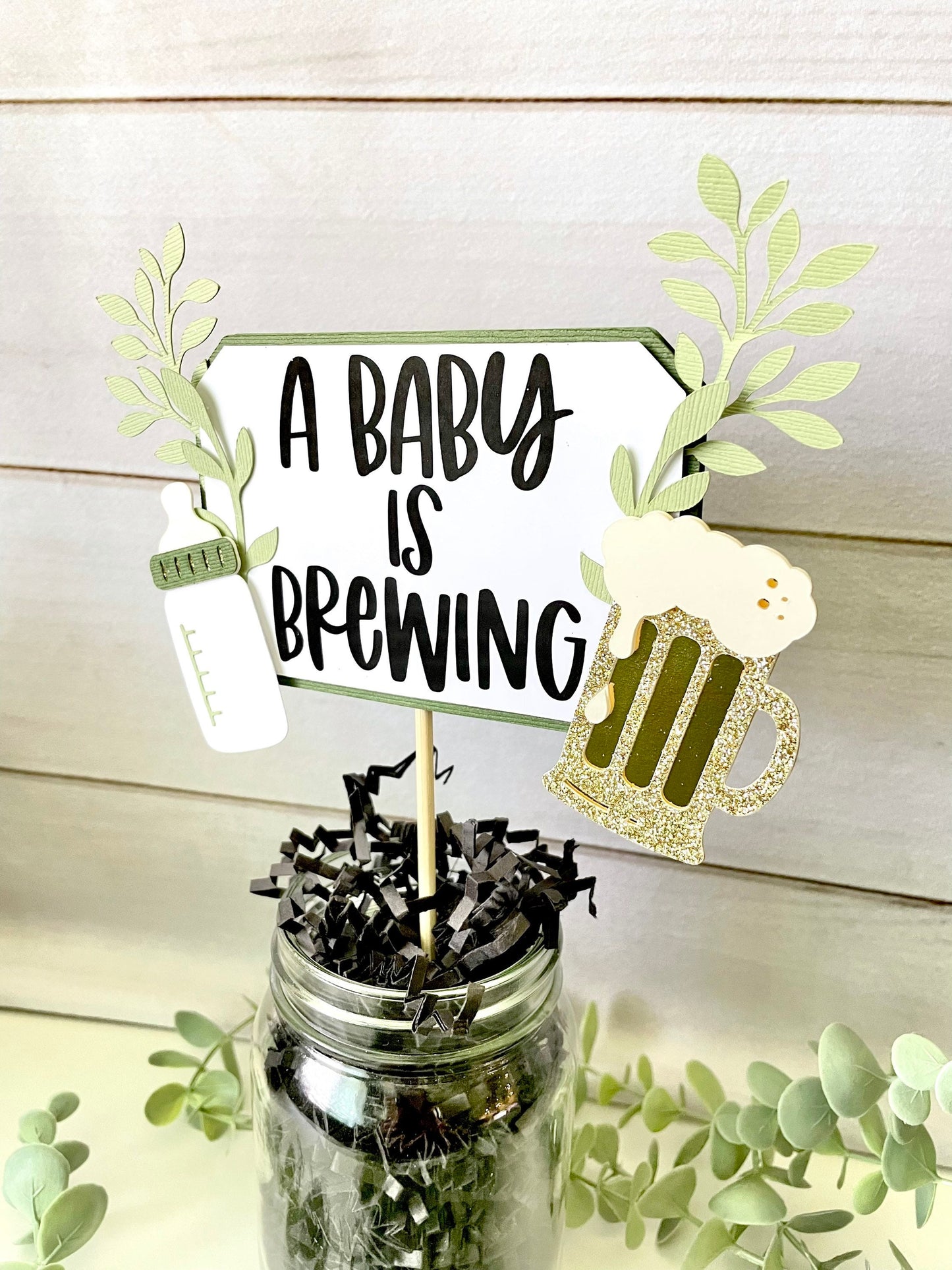 Baby is Brewing Centerpieces