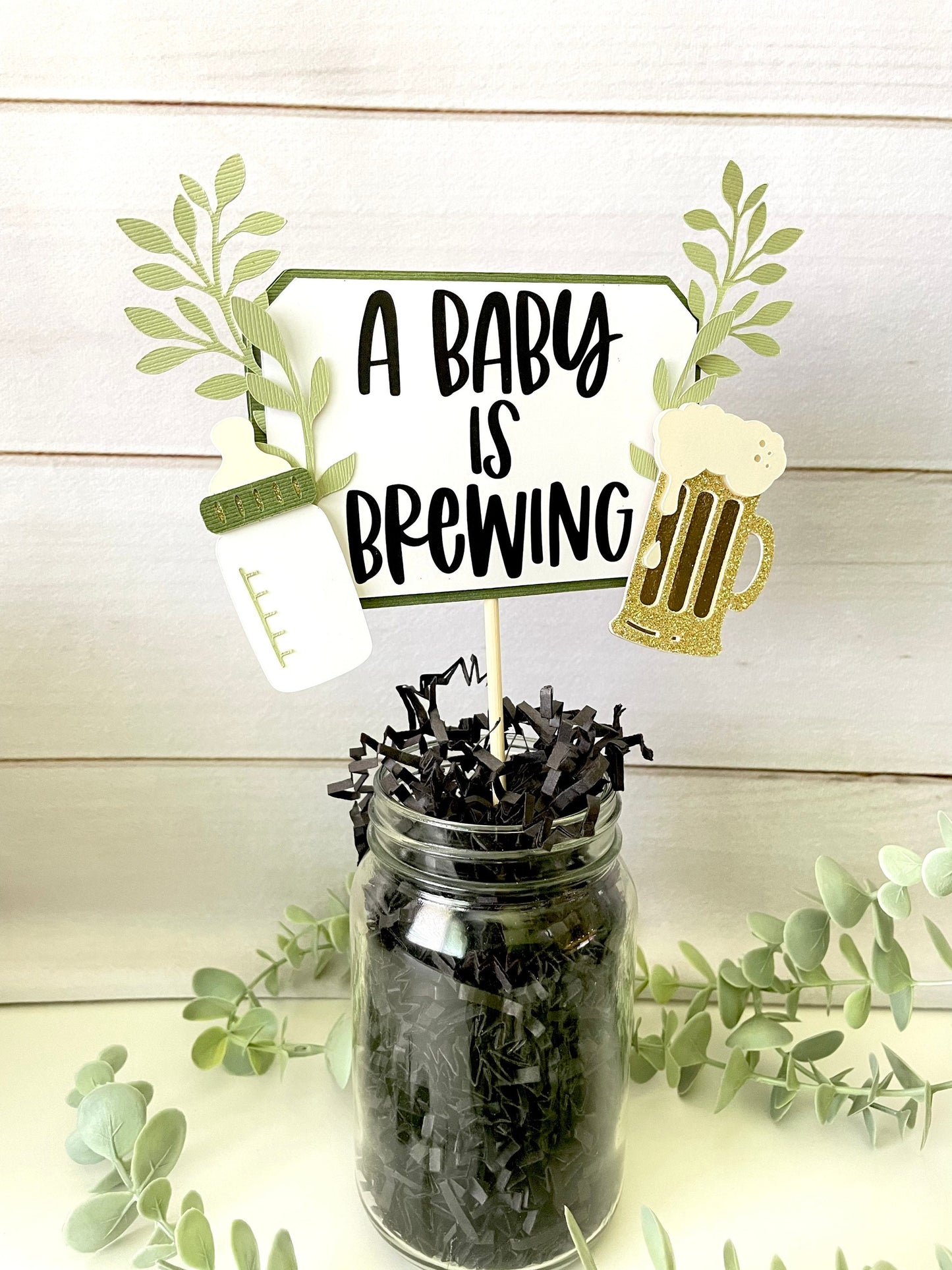 Baby is Brewing Centerpieces