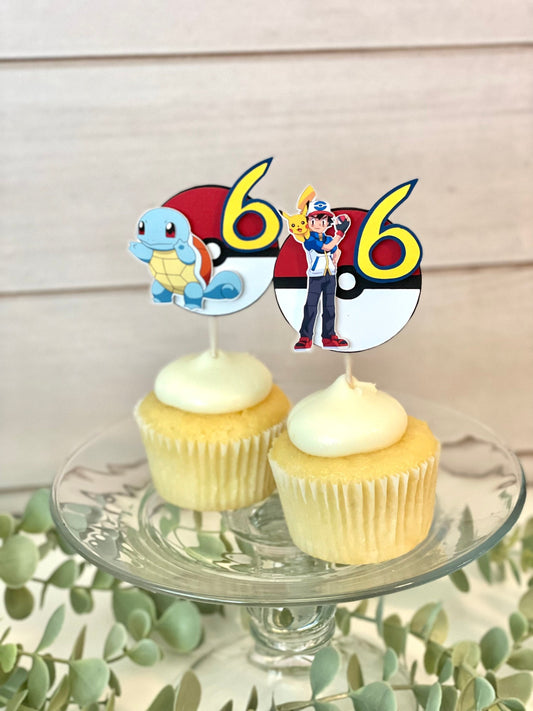 Pokemon Cupcake Toppers