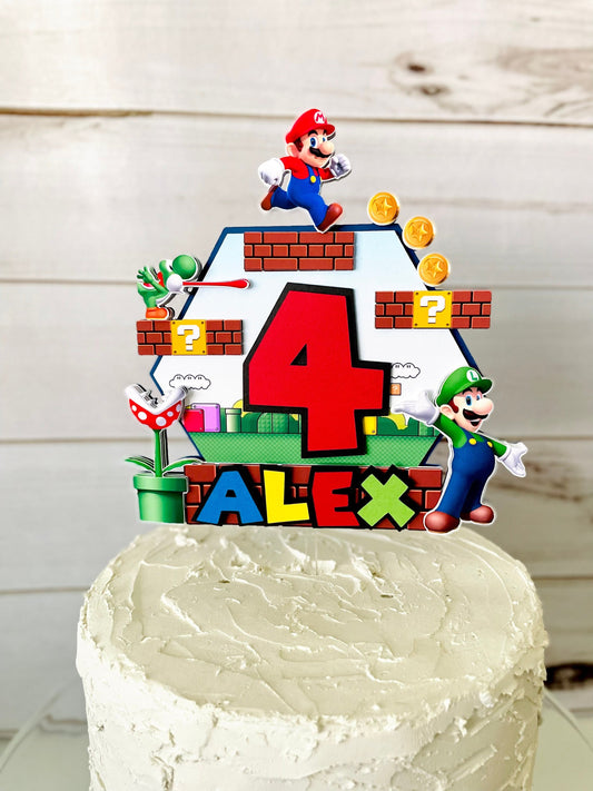 Super Mario Cake Topper