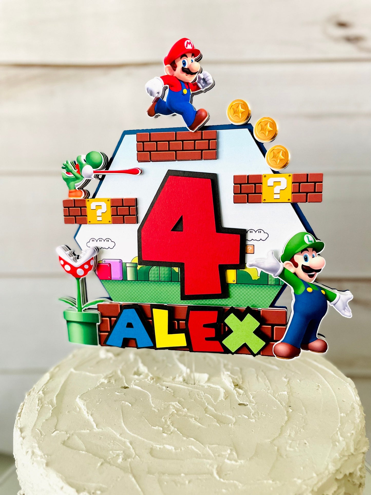 Super Mario Cake Topper