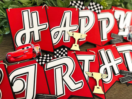 Cars Birthday Banner