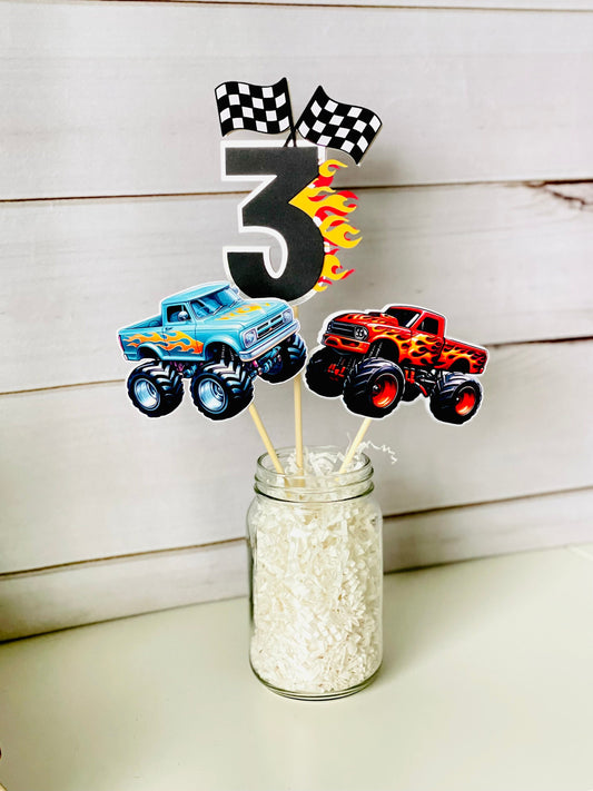 Monster Truck Centerpieces