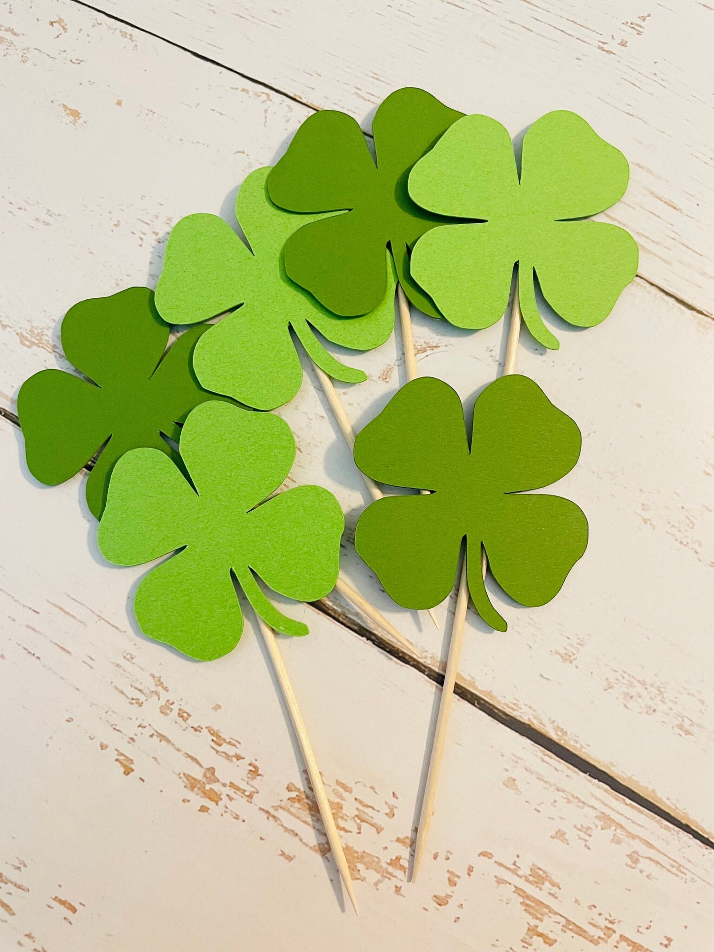 Shamrock Cupcake Toppers