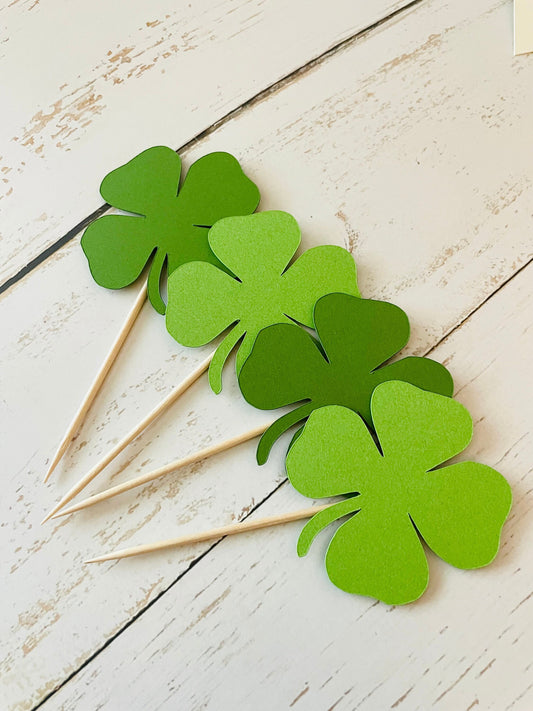 Shamrock Cupcake Toppers