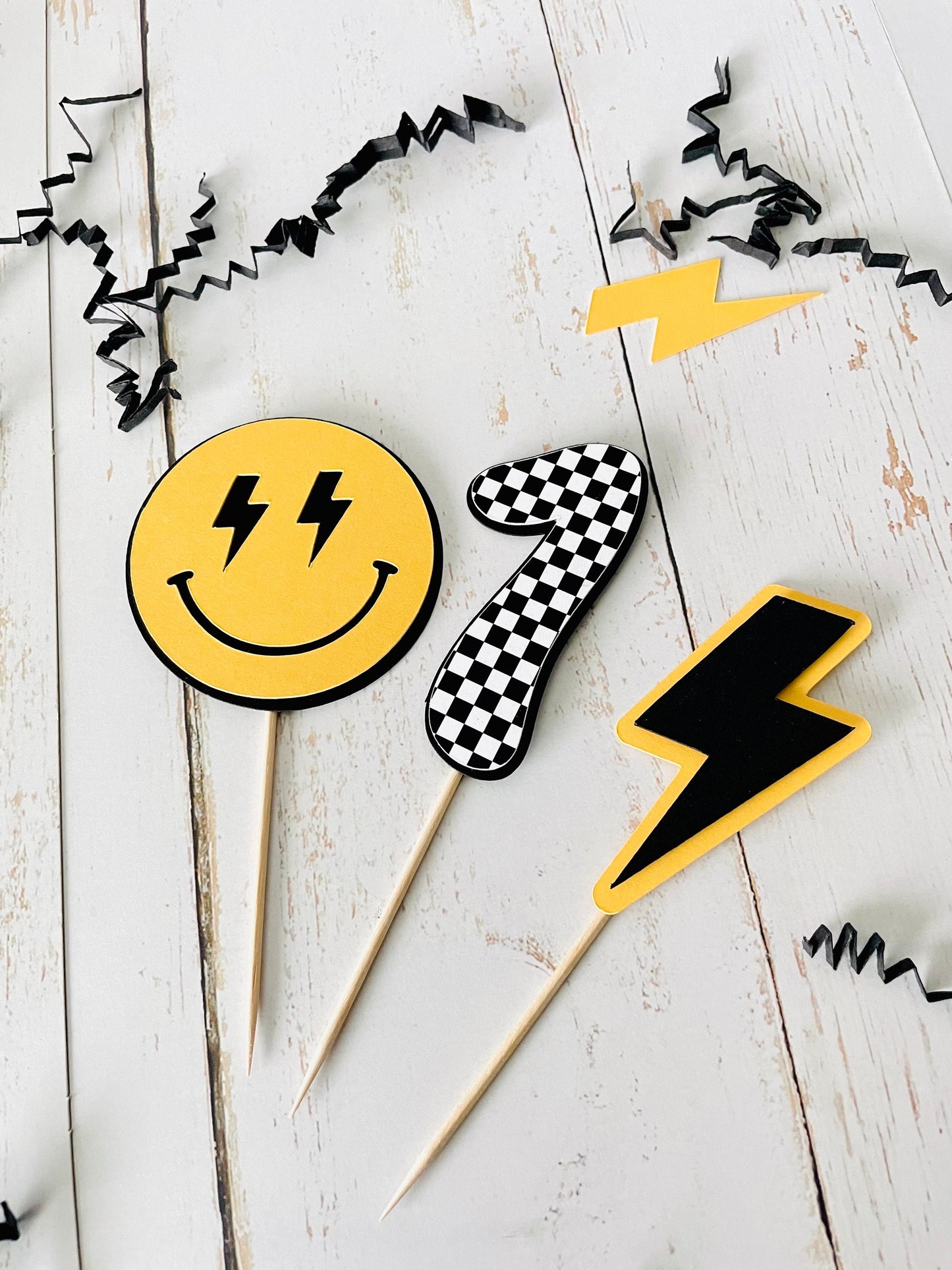 Smiley Face Cupcake Toppers