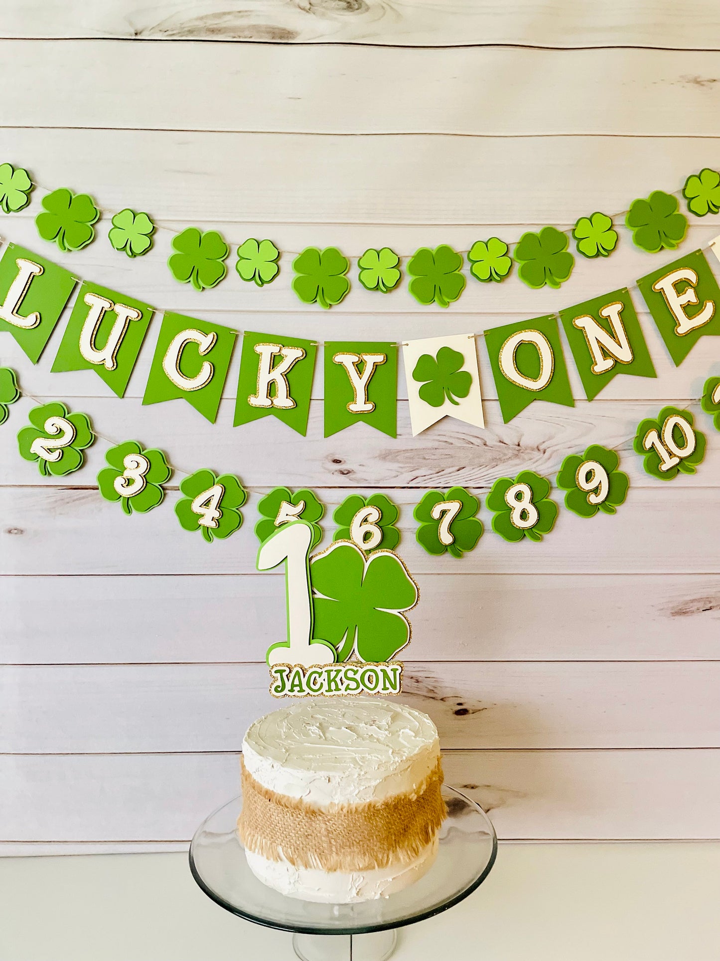 Shamrock Cupcake Toppers