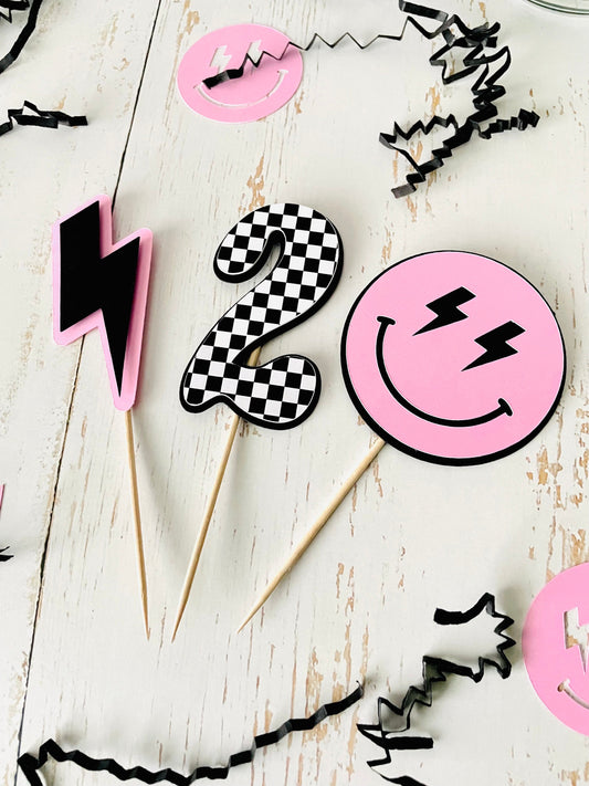 Smiley Face Cupcake Toppers